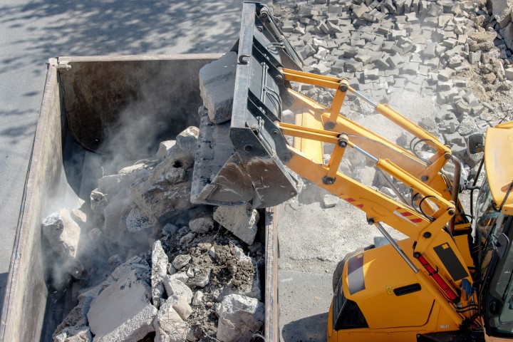retirada escombros demolición