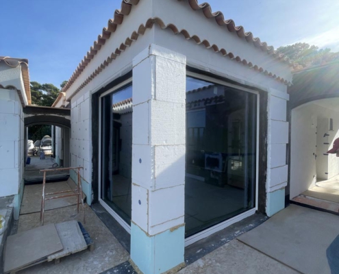 instalación fachada sate