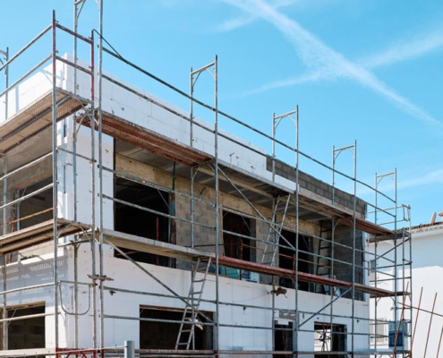 rehabilitación y aislamiento de fachada